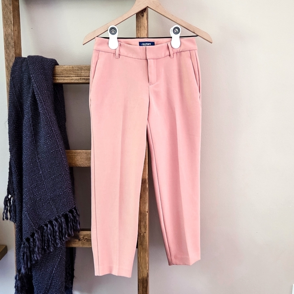 Old Navy Harper Slim Dress Pants Pink (Size 0)